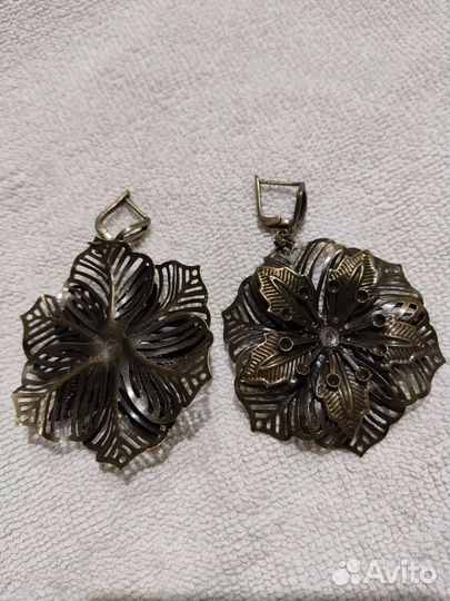 Серьги из лёгкого металла