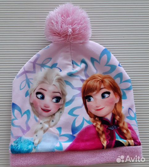 Шапочка и перчатки для девочки новые Германия