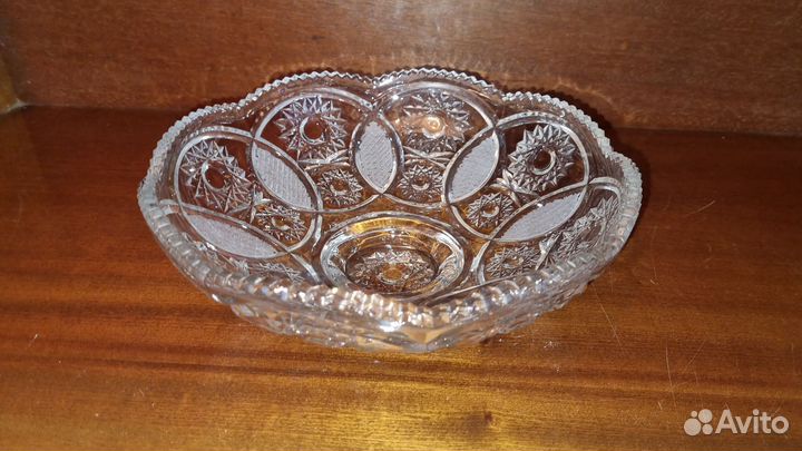 Фруктовница хрустальная