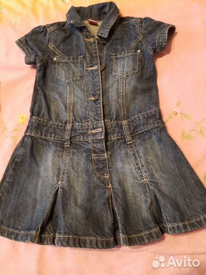 Лот. Джинсовые вещи на девочку