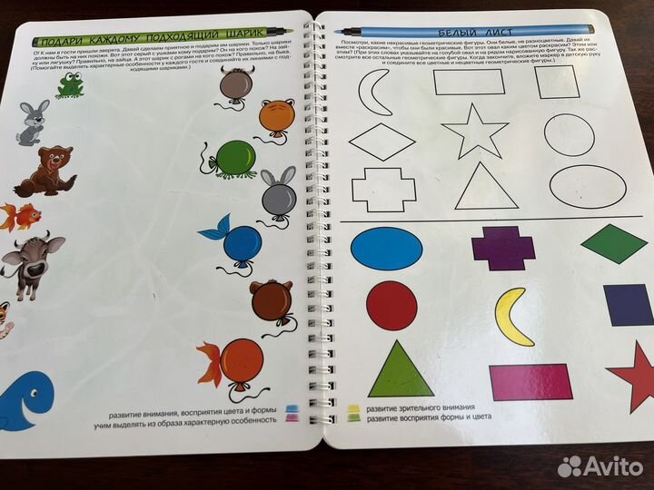 Многоразовые развивающие карточки рисунки. Фишер