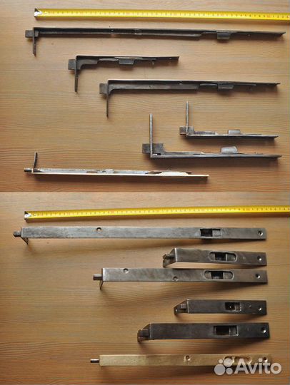 Старинные дверные петли / уголки / торц шпингалеты