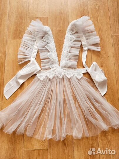 Белый Школьный фартук