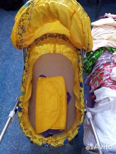 Кукла реборн девочка 42 см с коляской и одеждой