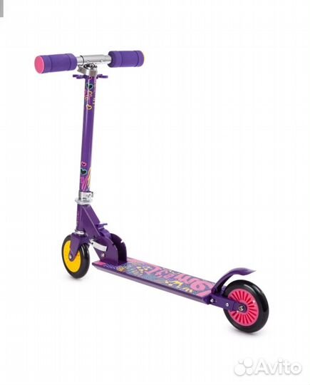 Самокат 2-х колесный Kreiss 120 мм (алюминий) розо