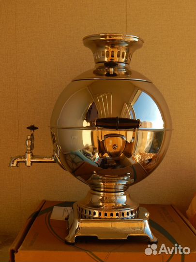 Новый самовар Шар электро.в коробке.1985г.непользо