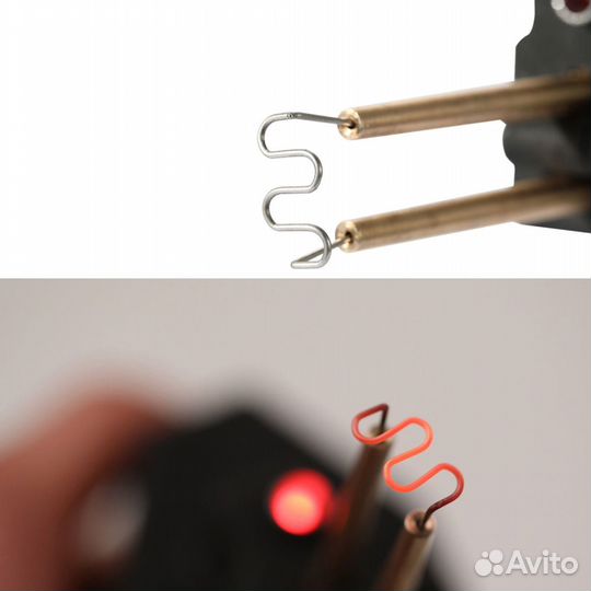 Паяльник для пластика, бамперов с кусачками черный