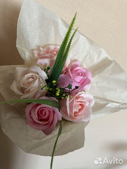 Букет из мыльных цветов