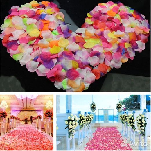 Новые лепестки роз искусственные, в наличии разные