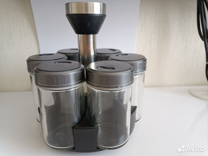 Набор для специй на подставке 6 шт 120 мл