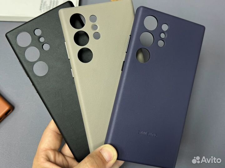 Чехол Samsung S24, 23 Ultra кожа