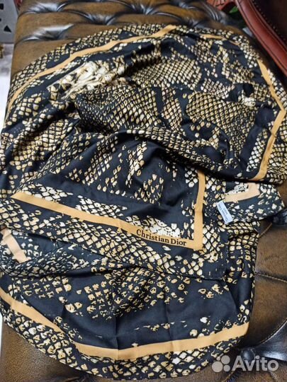 Платок christian dior шелк 95см италия