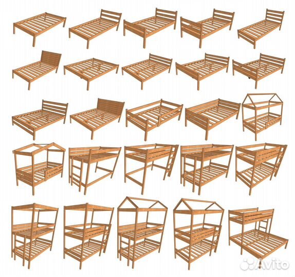 Кровать двухъярусная детская 