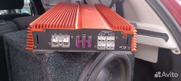Автомобильный усилитель звука 4 канальный raven