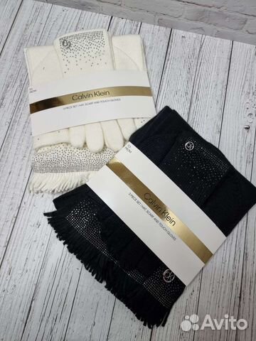 Набор Calvin Klein шапка шарф перчатки оригинал