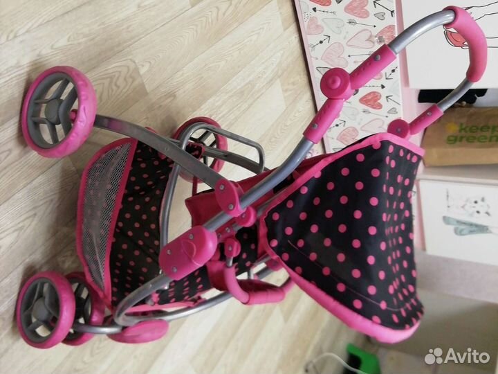 Детская игрушечная коляска трансформер