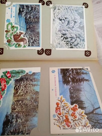 Новогодние открытки СССР