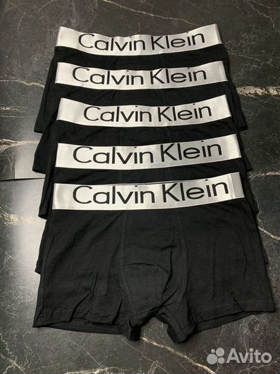 Трусы мужские черные calvin klein