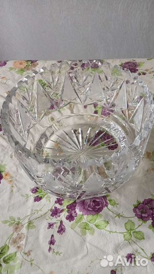 Салатник хрустальный СССР из ГДР