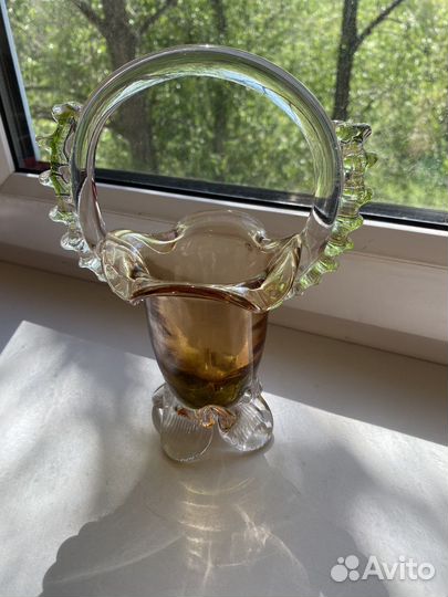 Ваза хрустальная