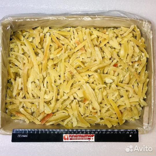 Перец сладкий полоски замороженные пакет