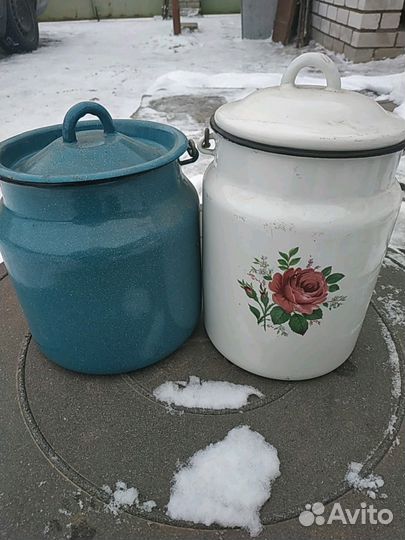 Бидон эмалированный