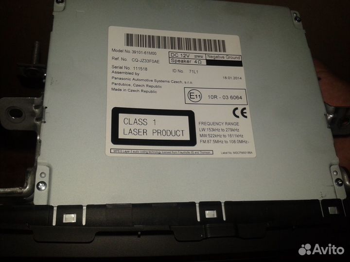 Продается штатная магнитола