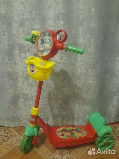 Самокат детский трехколесный бу