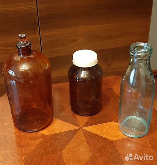 Старые бутылки и банки 1940-1990 годов