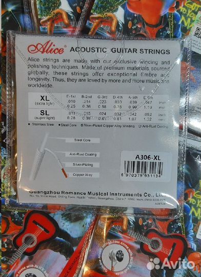 Струны для гитары посеребренная медь 10