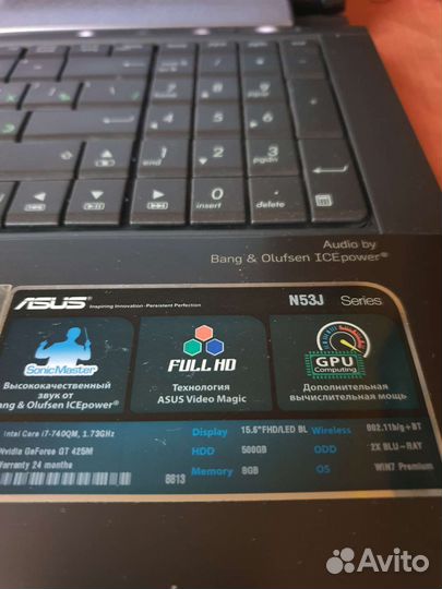 Ноутбук asus N53JQ