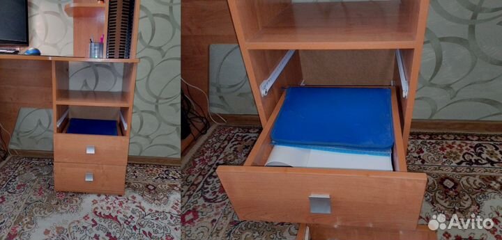 Компьютерный стол с полками