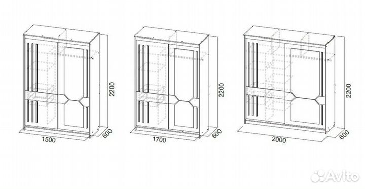 Шкаф купе с зеркалом