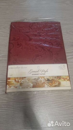 Скатерть 220х150 бордо