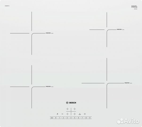 Варочная панель индукционная Bosch PUE612FF1J
