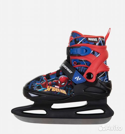 Коньки раздвижные детские Nordway spider-man