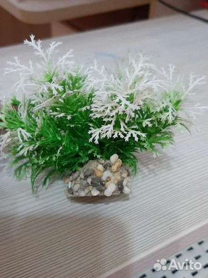 Искусственные водоросли и грунт