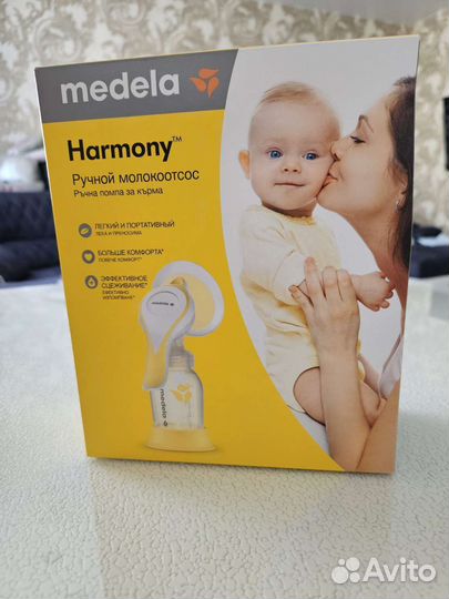 Молокоотсос medela ручной,баночки для сбора молока