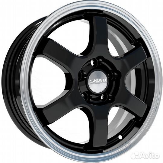 R15 5x100 6J ET38 D57,1 Скад Киото антрацит-алмаз