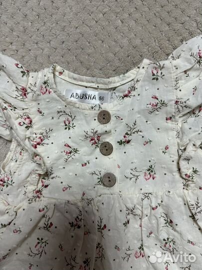 Боди-платье для девочки новое 56 размер)