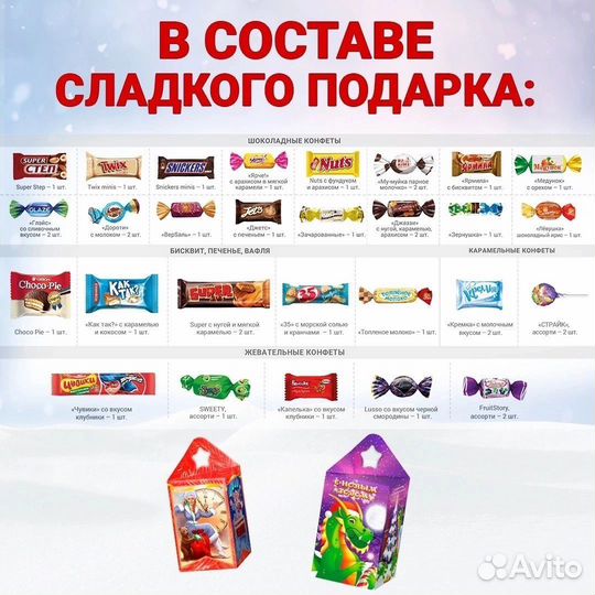 Новогодние сладкие подарки