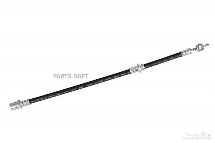 Kraft KT003117 Шланг тормозной задний правый 425мм