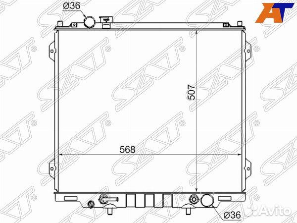 Радиатор hyundai terracan