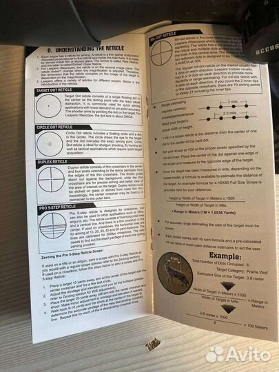 Прицел leapers Accushot Tactical 10X44 Mil-dot