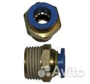 Фитинг прямой д. 8*М кг 3/8' наружн