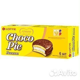 Пирожное Choco Pie Lotte Банан 168 г