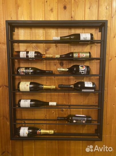 Полка настенная для бутылок вина