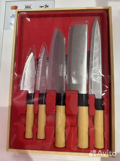 Набор из 5 японских поварских ножей Nakamura