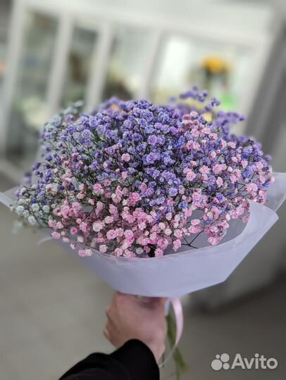 Букет из пышной гипсофилы