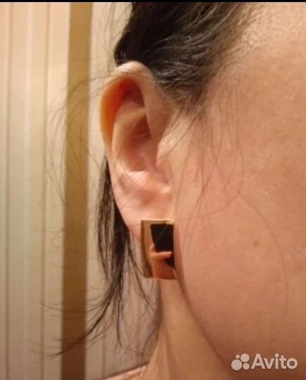 Позолоченные серьги